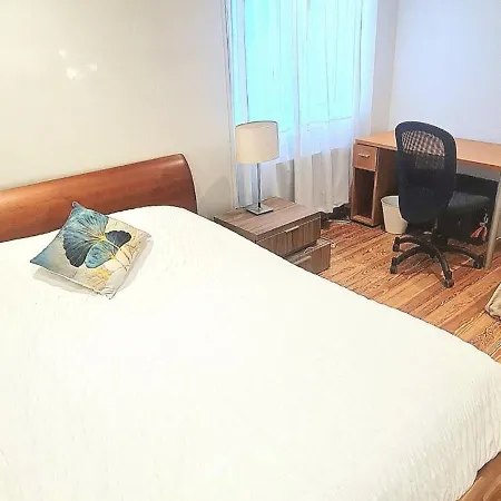 Quarto em Acomodações Particulares Privadas En Piso Frente A Playa Ondarreta, Bano Compartido *