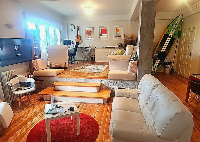 Kwatera prywatna Privadas En Piso Frente A Playa Ondarreta, Bano Compartido